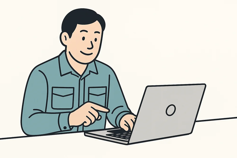 ①WEBから応募